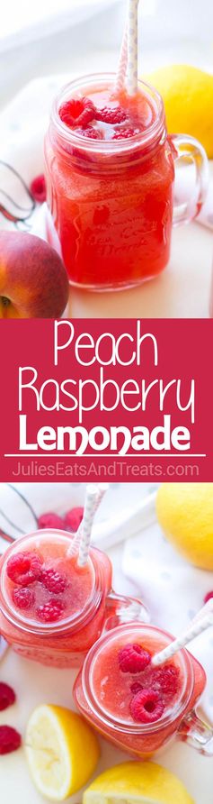 Peach Raspberry Lemonade