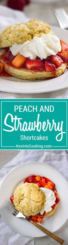 Peach Strawberry Shortcakes