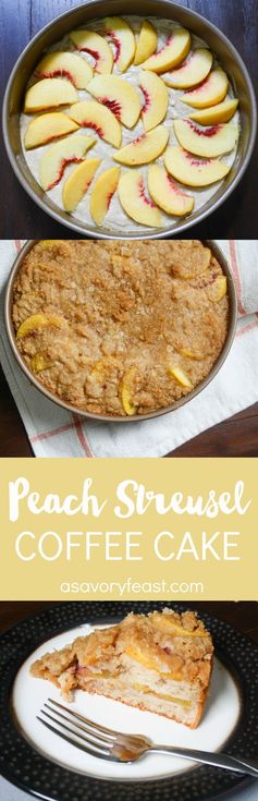 Peach Streusel Coffee Cake