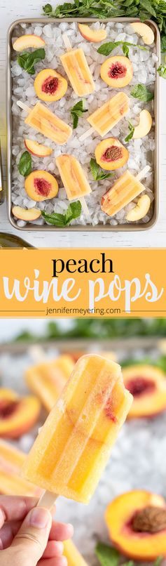 Peach Wine Pops