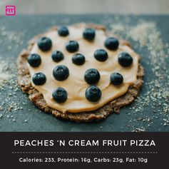 Peaches ‘N Cream Fruit Pizza