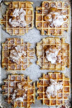 Peaches and Cream Waffles