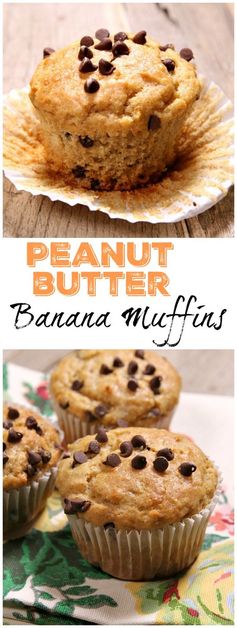 Peanut Butter Banana Muffins