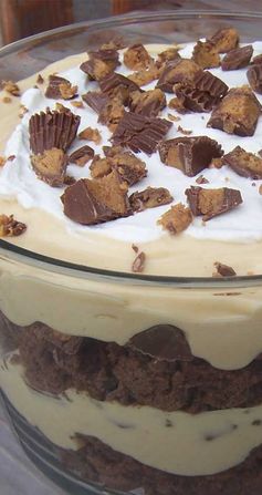 Peanut Butter Brownie Trifle