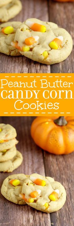 Peanut Butter Candy Corn Cookies