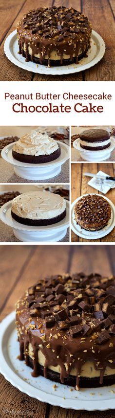 Peanut Butter Cheesecake Chocolate Cake