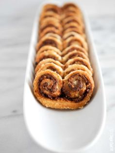 Peanut Butter Chocolate Palmiers