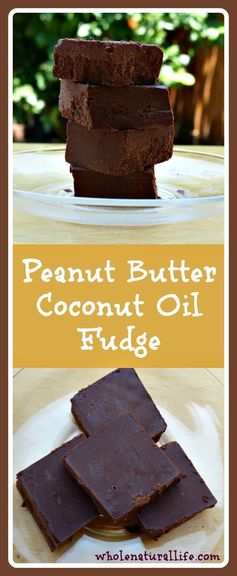 Peanut Butter Coconut Oil Fudge