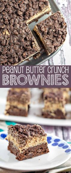 Peanut Butter Crunch Brownies