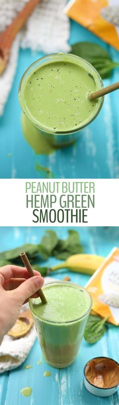 Peanut Butter Hemp Green Smoothie