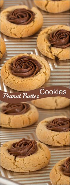 Peanut Butter Thumbprint Cookies with Reese Spread