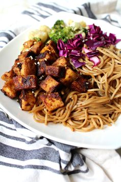 Peanut Butter Tofu Bowls with Soba Noodles
