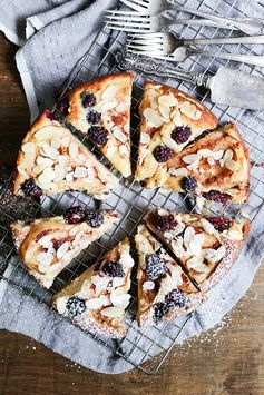 Pear and Blackberry Almond Cake