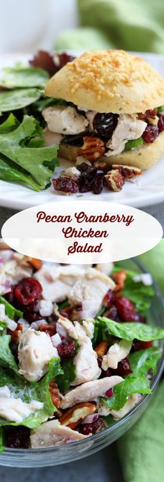 Pecan Cranberry Chicken Salad