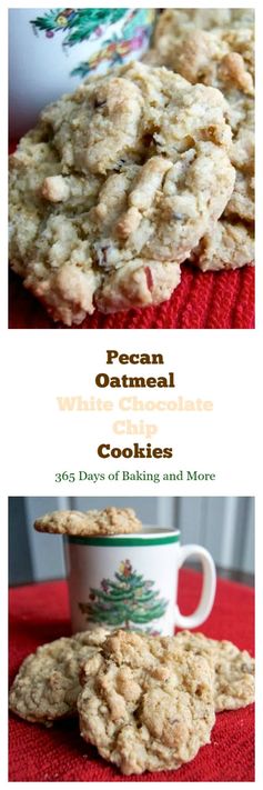 Pecan Oatmeal White Chocolate Chip Cookies