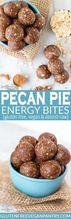 Pecan Pie Energy Bites - Vegan + Gluten-free