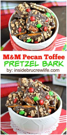 Pecan Toffee Pretzel Bark