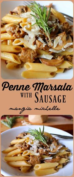 Penne Marsala with Sausage