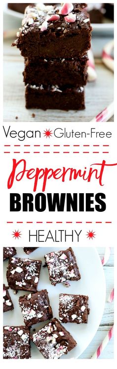 Peppermint Brownies (Vegan and Gluten-free