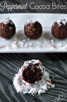 Peppermint Cocoa Bites