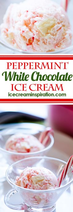 Peppermint Ice Cream with White Chocolate