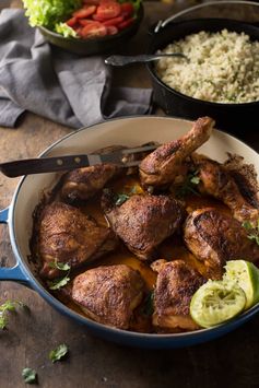 Peruvian Chicken with Garlic Butter Rice