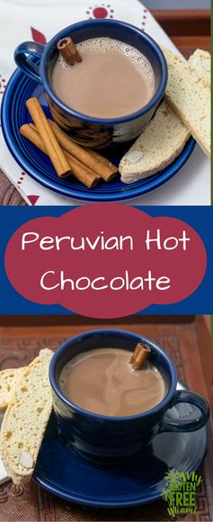 Peruvian Hot Chocolate infused with Cinnamon and Allspice