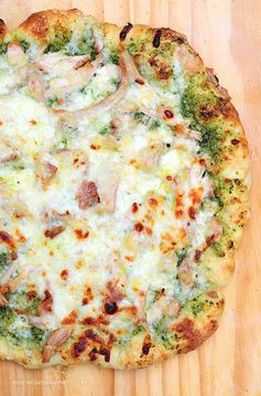 Pesto Chicken Homemade Pizza