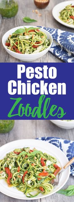 Pesto Chicken Zoodles