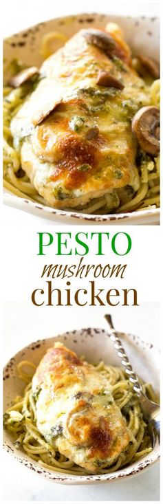 Pesto Mushroom Chicken