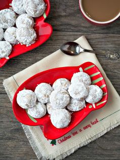 Pfeffernusse Spiced Snowball Cookies