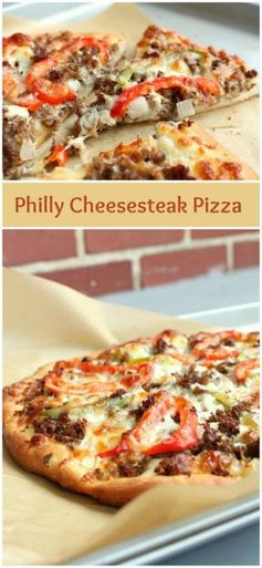 Philly Cheesesteak Pizza