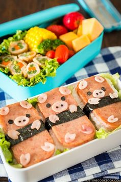 Piggy Spam Musubi Bento