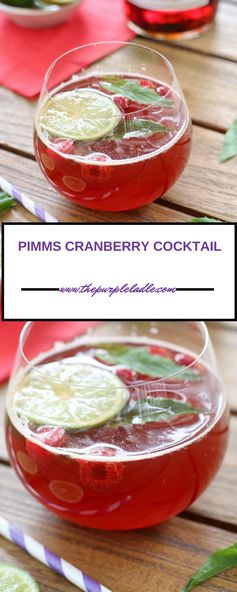 Pimms cranberry cocktail