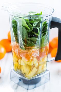 Pineapple Orange Banana Green Smoothie