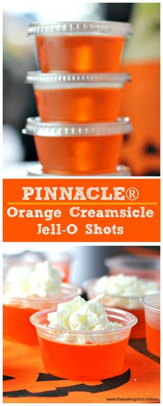 PINNACLE Orange Creamsicle Jell-O Shots