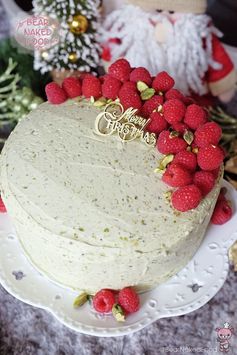 Pistachio Cake with Irish Buttercream