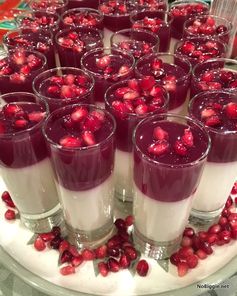 Pomegranate Panna Cotta