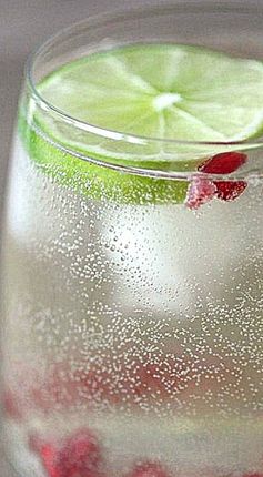 Pomegrantate & Lime White Wine Spritzer