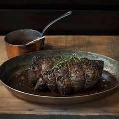 Porcini and Rosemary Crusted Beef Tenderloin with Port Wine Sauce