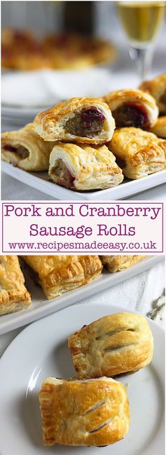 Pork and Cranberry Sausage Rolls