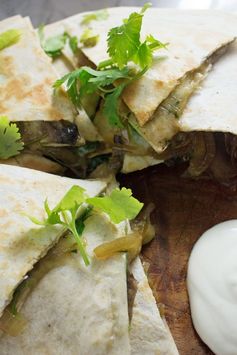 Portobello & Caramelised Onion Quesadillas