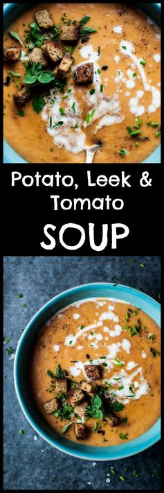 Potato, Leek, and Tomato Soup