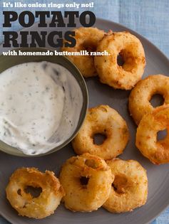 Potato Rings with Homemade Buttermilk Ranch