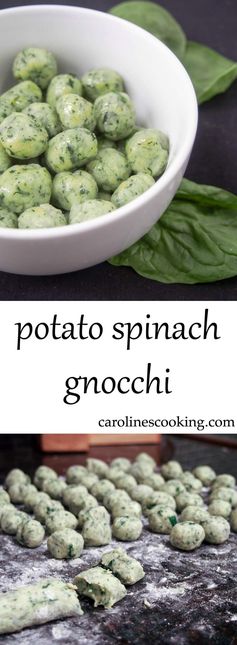 Potato spinach gnocchi