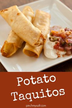 Potato Taquitos or Taquitos de Papa