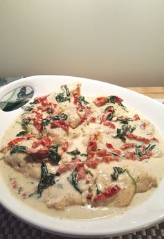 Pressure Cooker Creamy Tuscan Garlic Chicken