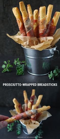 Prosciutto-wrapped Breadsticks