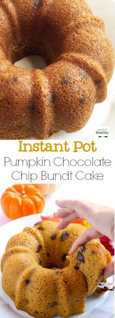 Pumpkin Banana Chocolate Chip Bundt Cake (Instant Pot