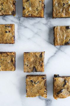 Pumpkin Blondies with Dark Chocolate Chunks